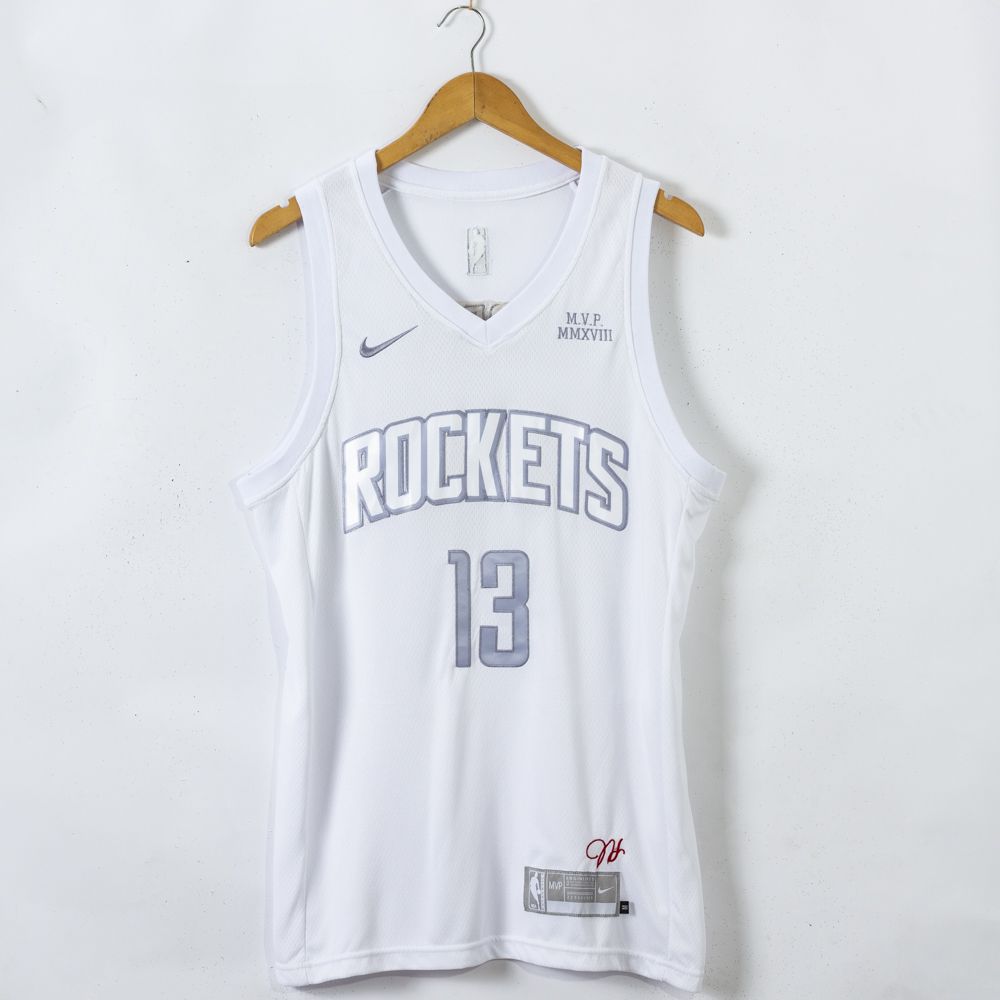 Men Houston Rockets #13 Harden White Game Nike 2021 NBA Jerseys->houston rockets->NBA Jersey